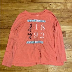 Coral Abercrombie kids shirt